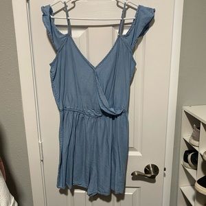 Blue jean color romper